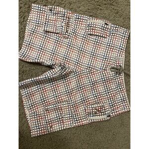 Matix Gusto Mens Board Shorts White Cargo Gusto Logo Swim Trunks‎ Size 34